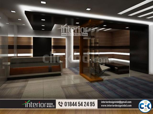 Modern reception ceiling Certain areas like the reception large image 0