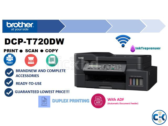 Brother DCP-T720DW Multi-Function Inkjet Printer large image 0