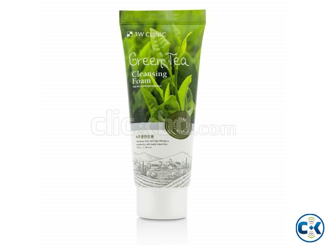 3W Clinic Green Tea Facewash large image 0