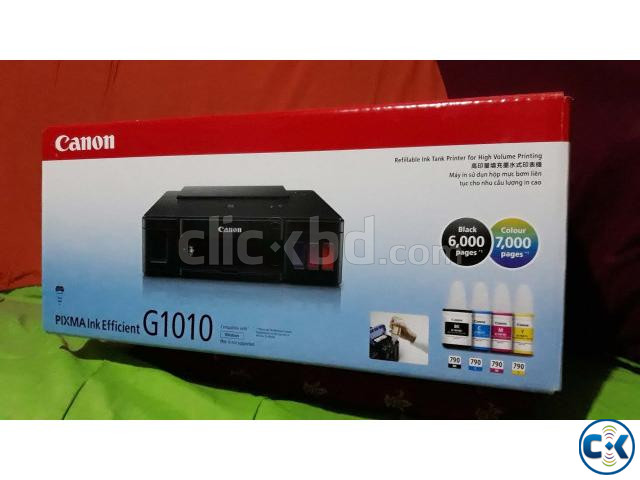 Canon Pixma G1010 Refillable 4-Color Ready Ink Tank Printer large image 0