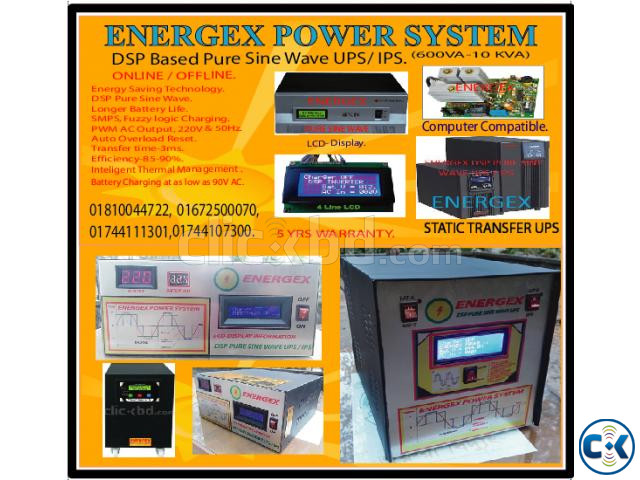 ENERGEX DSP IPS UPS 1000W 1250VA 5 YRS WARRANTY large image 0