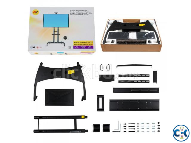 NB AVA1800-70-1P 55 to 80 Portable TV Trolley Stand large image 3