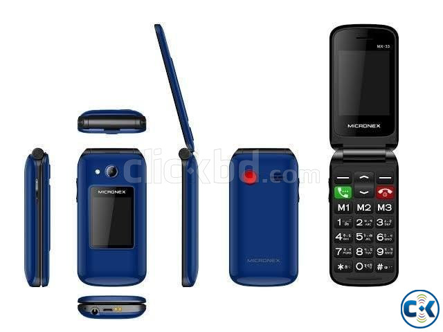 Micronex MX33 Dual Display Dual Sim Folding Phone With Warra large image 0