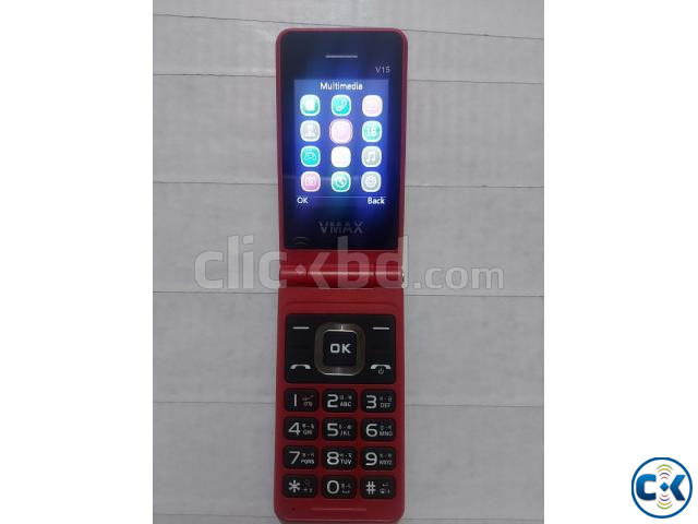 Vmax V15 Folding Phone Dual Sim With Warranty large image 2