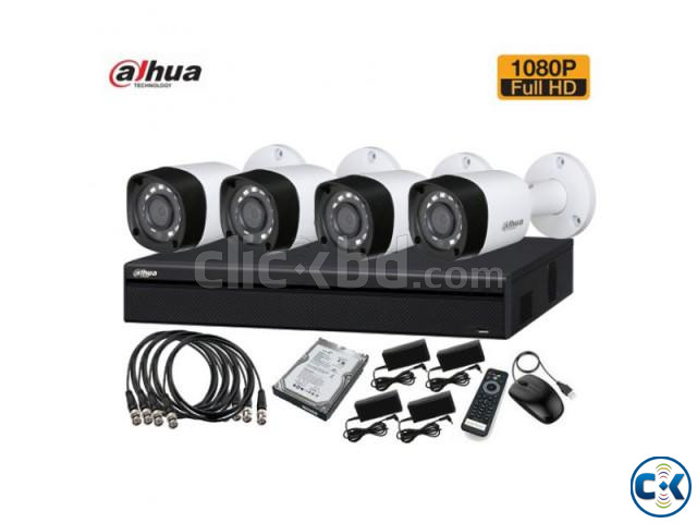 Dahua 4Pcs CCTV Camera Package Full 2MP Camera large image 0