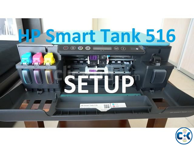 HP Smart 4-Color Ink Tank 516 Wireless All-in-One Ready Prin large image 3