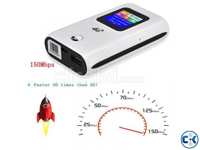 4G Wifi Pocket Router 6000mAH Power Bank With Sim Card Slot large image 2