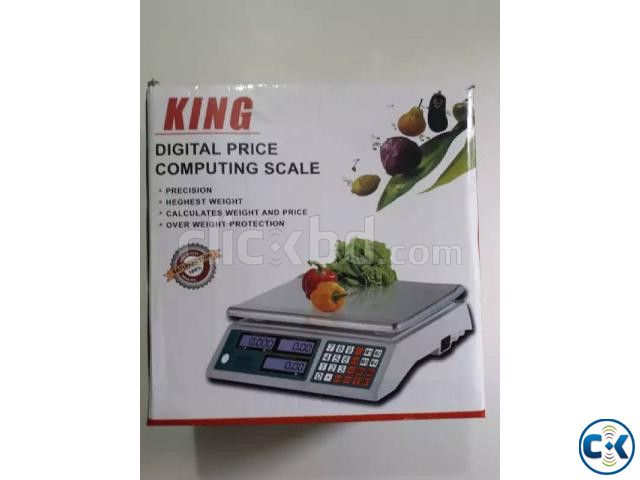 King Digital Weight Scale 45kg Rechargeable large image 2