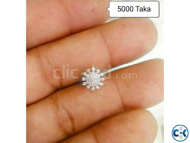 Diamond With Gold Nose pin 50 0FF large image 0