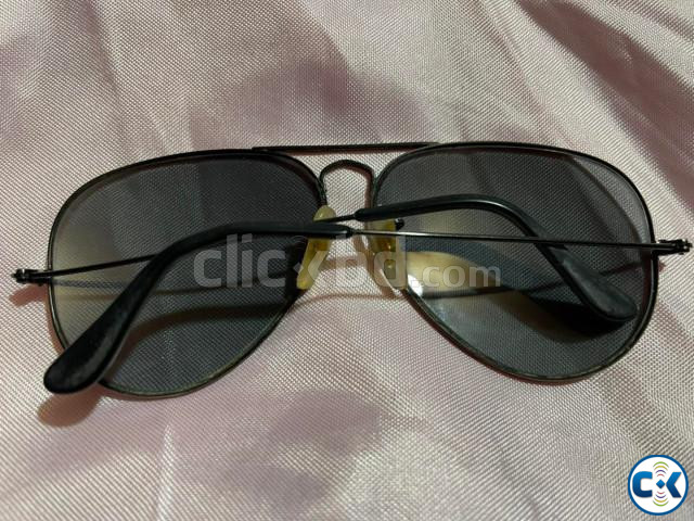 Vintage Ray Ban Aviator 62mm Blue Grey Lenses B L Sunglasses large image 2