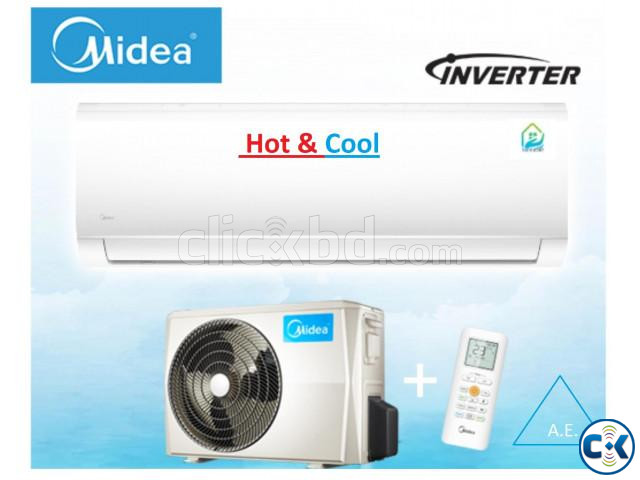 Inverter 1.0 Ton Midea Hot And Cool AC large image 1