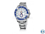 Rolex Yacht Master II White Dial Blue Bezel Stainless Steel