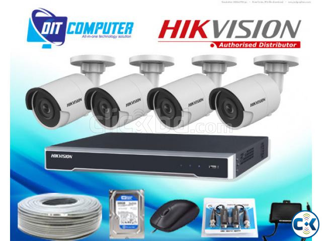 HIKVISION 4 PCS CCTV CAMERA FULL PACKAGE large image 0