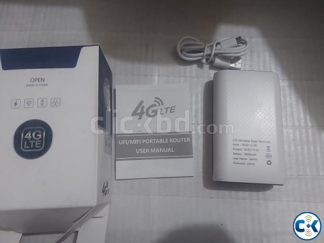 4G Wifi Pocket Router 6000mAH Power Bank With Sim Card Slot large image 3