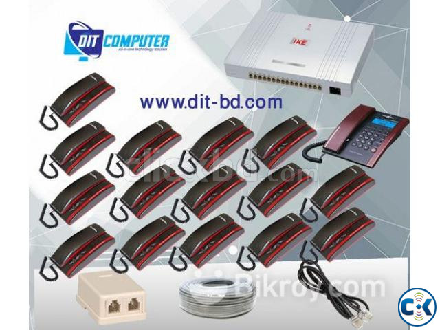 16 LINE PBX SYSTEM FULL SETUP 16PCS TELEPHON SET large image 0