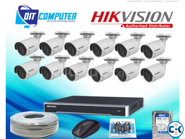 HIKVISION 12 PCS CCTV CAMERA FULL PACKAGE | ClickBD large image 0