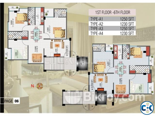 1230 SFT. Flat For Booking on Near Mohammadpur large image 3