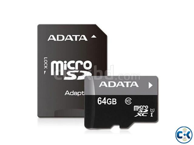 Adata Geunine 64GB Micro SD Class-10 Memory Card With Adapte large image 3