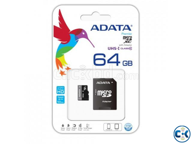 Adata Geunine 64GB Micro SD Class-10 Memory Card With Adapte large image 4