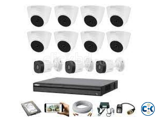 DAHUA 11 PCS CCTV CAMERA 2MP HD FULL PACKAGE large image 0