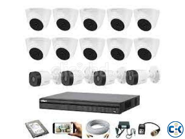 14pcs dahua 2mp cctv camera 5 years service warranty large image 0