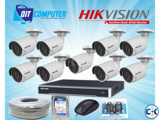 HIKVISION 9 PCS CCTV CAMERA FULL PACKAGE large image 0