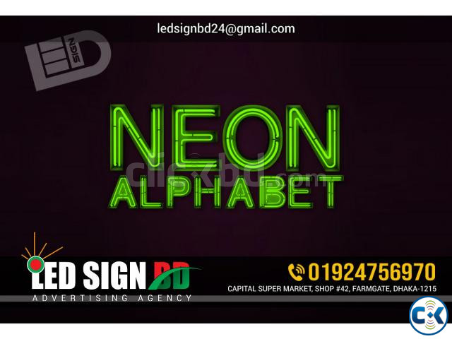 Popular Neon Letter Custom Top Quality. large image 0