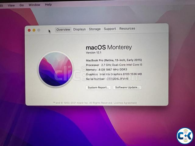 Macbook Pro early 2015 core i5 large image 2