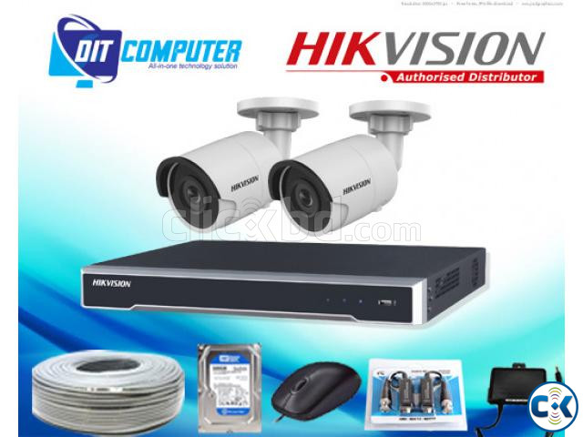 HIKVISION 2 PCS CCTV CAMERA FULL PACKAGE large image 0