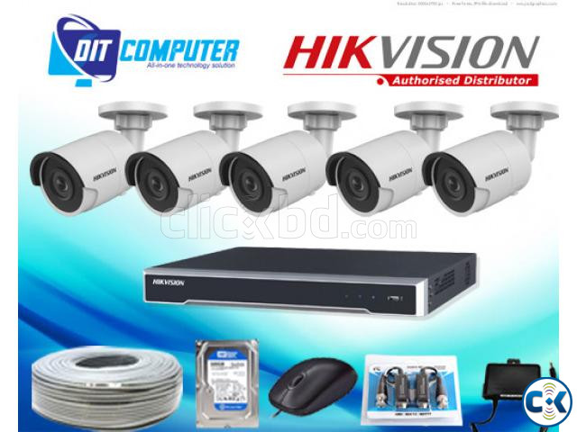 HIKVISION 5 PCS CCTV CAMERA FULL PACKAGE large image 0
