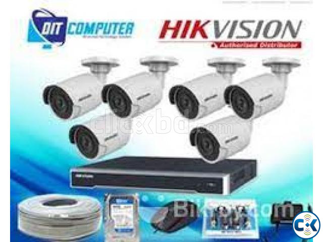 HIKVISION 6 PCS CCTV CAMERA FULL PACKAGE large image 0