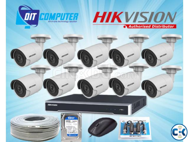 HIKVISION 10 PCS CCTV CAMERA FULL PACKAGE large image 0