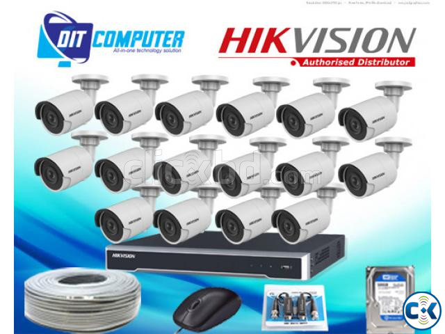 HIKVISION 2 PCS CCTV CAMERA FULL PACKAGE large image 1