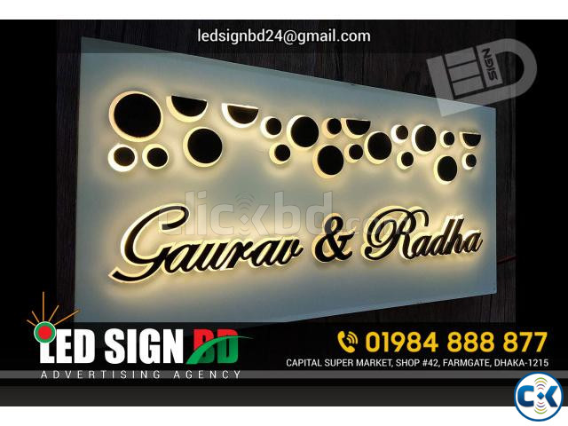 Glass Nameplate Best Price in Bangladesh. large image 3