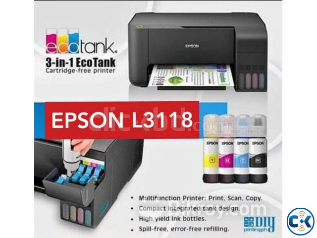 Epson L3118 Multifunction 4-Color Ink Tank Printer large image 2