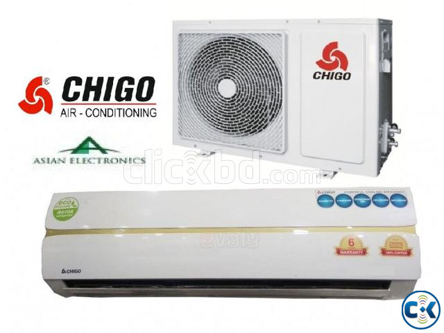 1.0 Ton Chigo 12000 BTU Split type AC large image 1