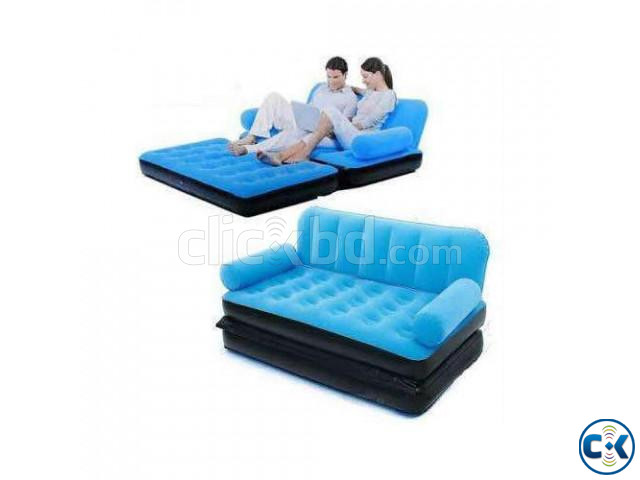 BESTWAY Double Air Bed Cum Sofa large image 0