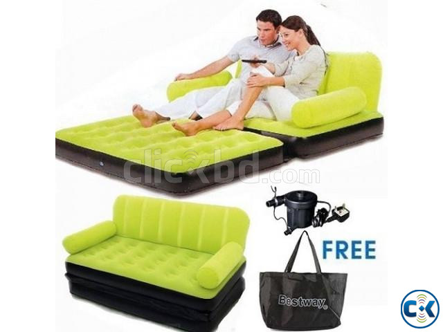 BESTWAY Double Air Bed Cum Sofa large image 2