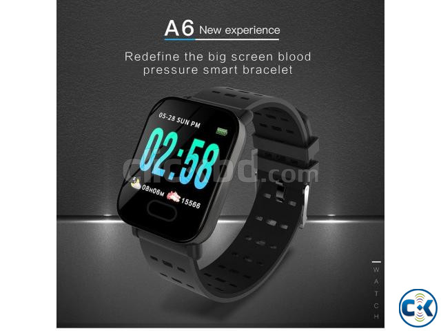 A6 Smart Bracelet 1.3 Inch Bluetooth Sports Smartwatch large image 0