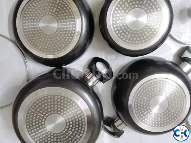 Disnie 7pcs Marble Coating Nonstick Cookware Set large image 1