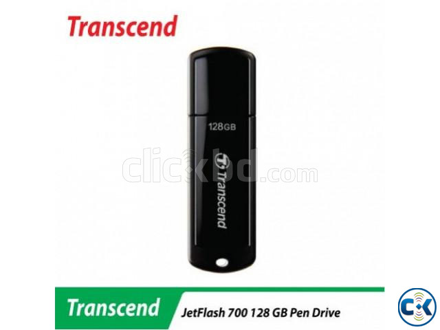 Transcend JetFlash 700 128GB USB 3.1 Black Pen Drive large image 3