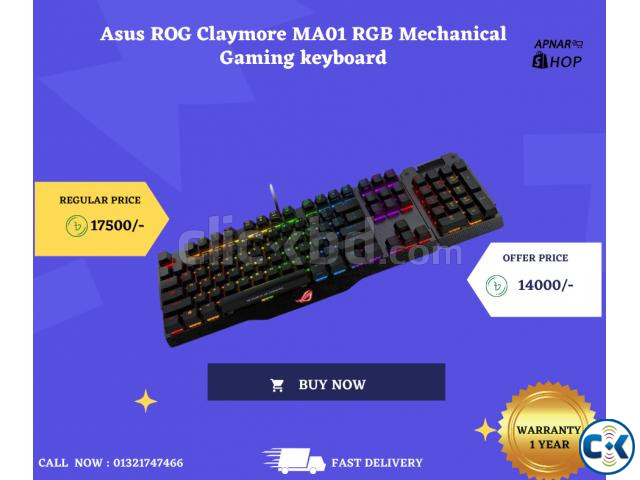 Asus ROG Claymore MA01 RGB Mechanical Gaming keyboard large image 0