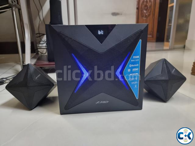 F D F550X 2.1 Speaker RMS 56 Watt Bluetooth Aux USB FM Radio