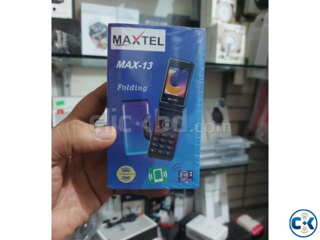 Maxtel Max 13 Folding Phone Dual Sim Wireless FM Mp3 Mp4 Pla large image 0