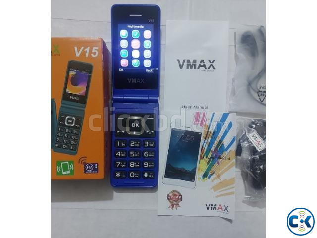 Vmax V15 Folding Phone Dual Sim With Warranty large image 2