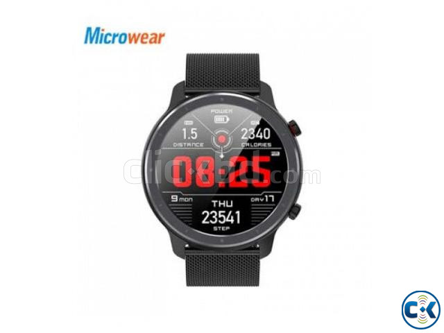 Microwear L11 Smartwatch Waterproof Metal Strip large image 2