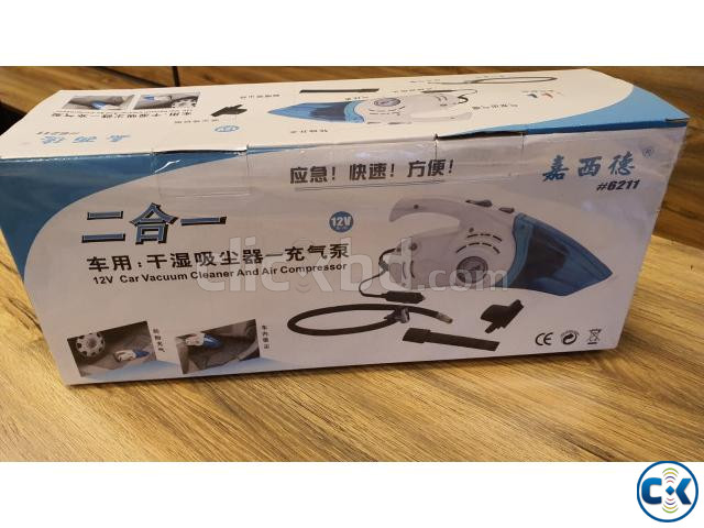 CAR VACUUM CLEANER WITH TYRE INFLATOR large image 0