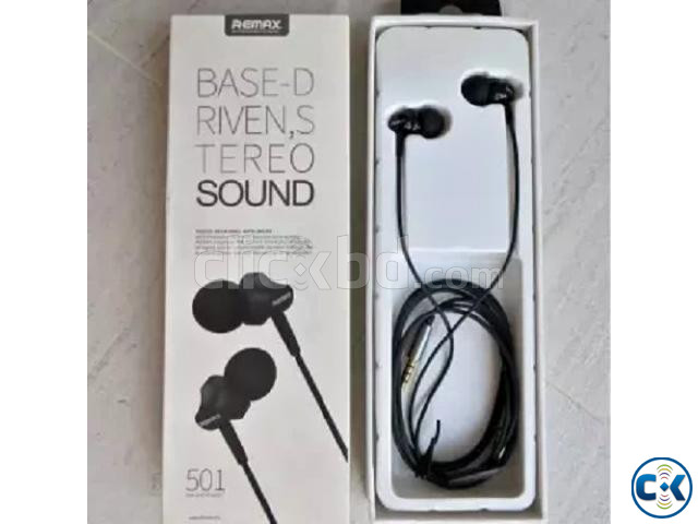 Remax RM 501i In Ear Earphone Stereo Headset with Microphone large image 1