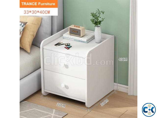 Bedroom Furniture Bedside Table 2 Drawer Storage Cabinet large image 0
