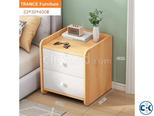 Bedroom Furniture Bedside Table 2 Drawer Storage Cabinet large image 1